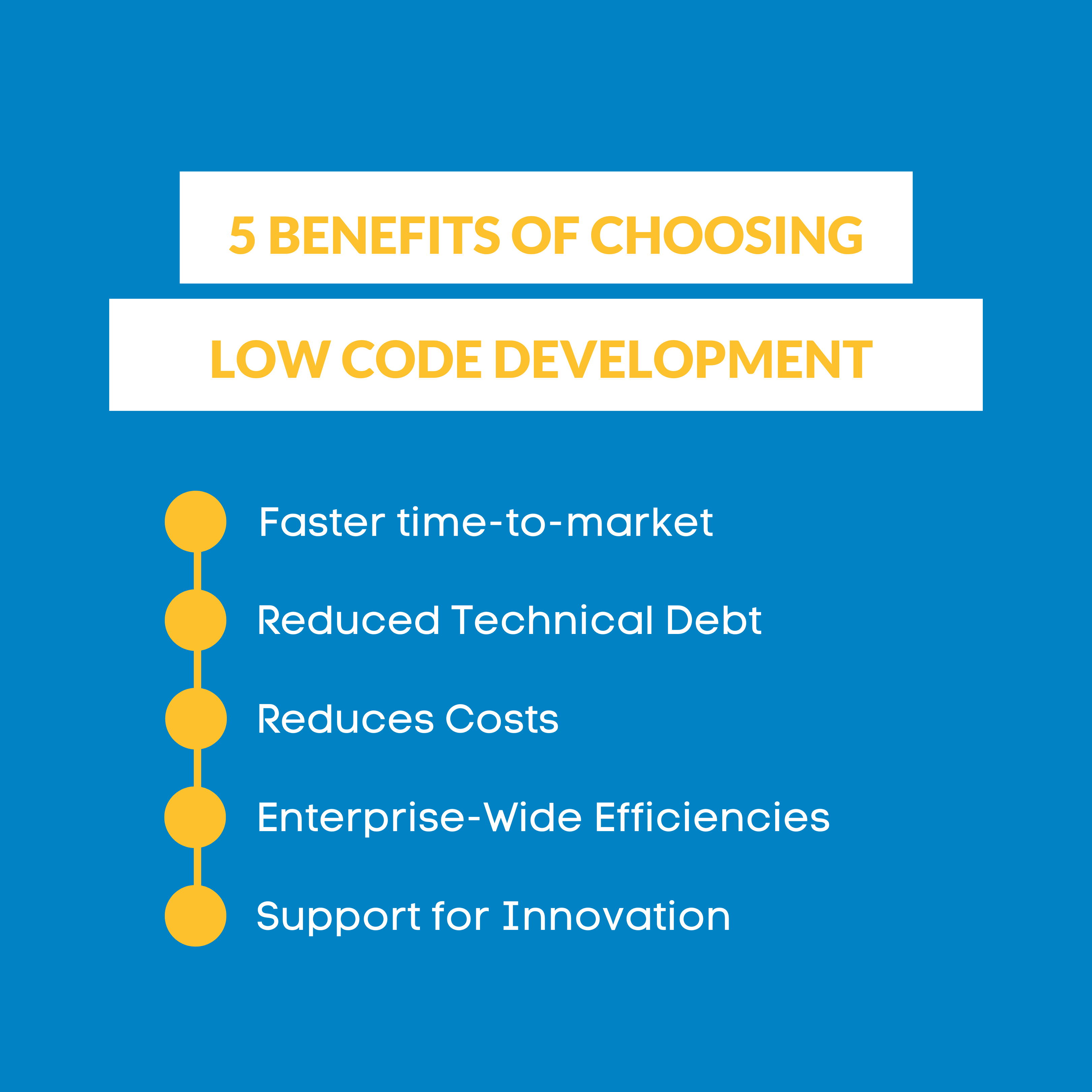 Avantages de choisir le développement low code