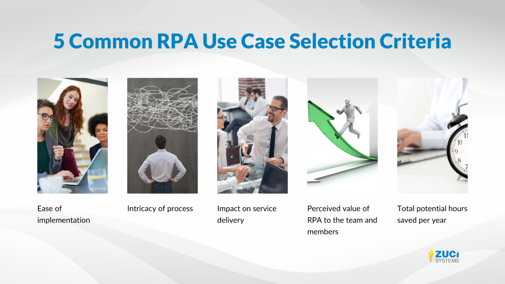 5 veel voorkomende RPA use-case selectiecriteria