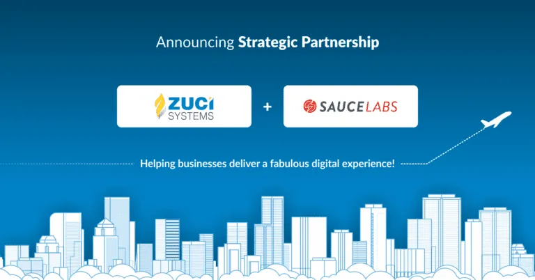 Zuci joins hands with the global cloud-based test platform provider, Sauce Labs featured image