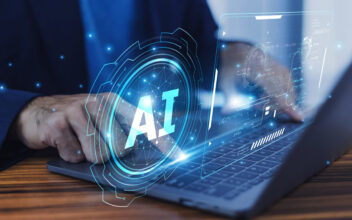 Businessman use Artificial Intelligence AI rapidly advancing technology of the future that will play a crucial role in every aspect of daily life.
